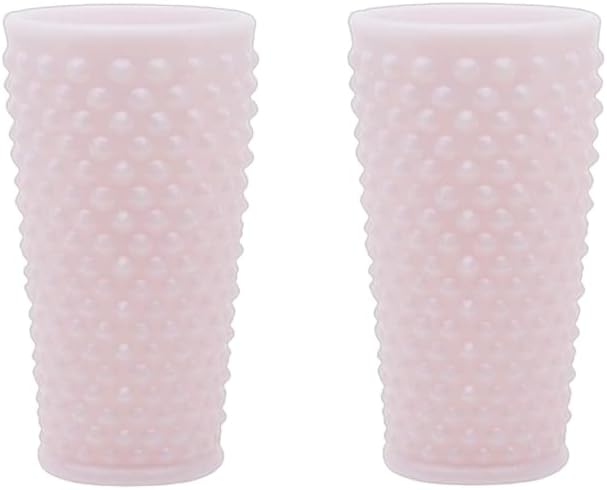 Ice Tea Glass - GiGi Hobnail Pattern - American Made - Mosser Glass USA (2, Crown Tuscan)