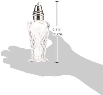 Godinger Dublin Salt and Pepper Shaker Set, Clear