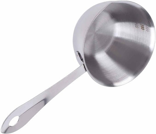Stainless Steel Butter Warmer Pot - Induction Bottom Milk Hot Pot with Cool Handle | Perfect for Melting Butter, Heating Sauces & More (300ML)