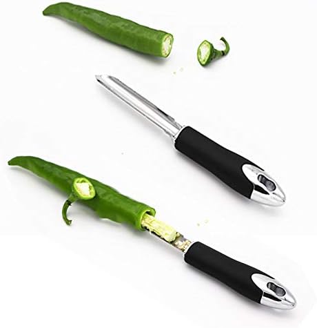 Tegg Jalapeno Corer Stainless Steel Pepper Chili Corer Zucchini Cucumber Vegetable Eggplant With Serrated Edge