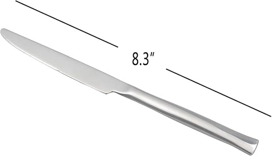 Idomy 12-Piece Stainless Steel Kitchen Dinner Knife, Stainless Steal Steak Knives