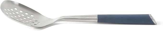 Calphalon Edge Stainless Steel Slotted Spoon/Skimmer - Navy Blue