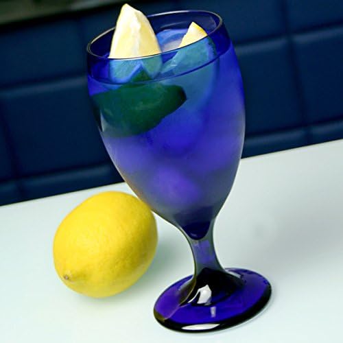 Libbey 4116SRB Cobalt Blue Iced Tea Glass, 460ml Capacity, Pack of 4
