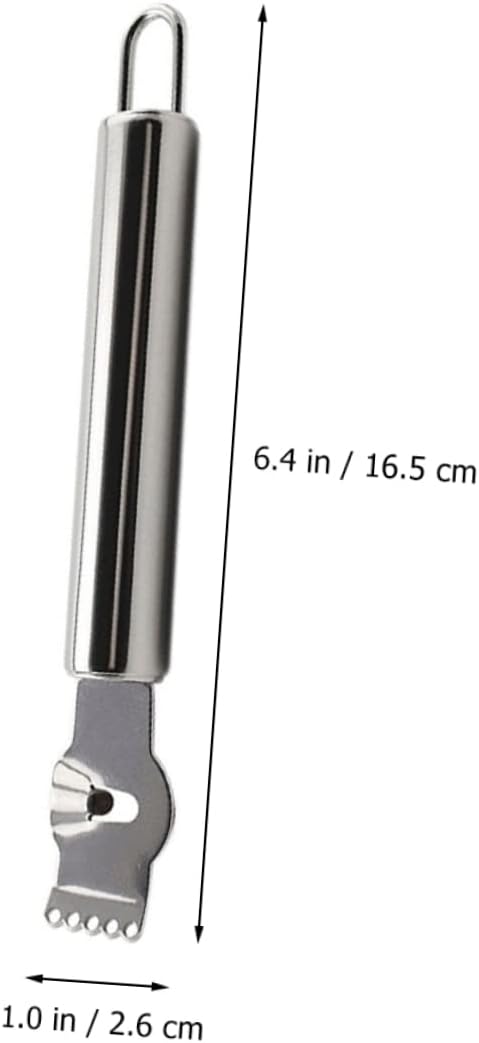 Healifty 2pcs Stainless Steel Lemon Zester Citrus Zester Cheese Grater Zest Peeler for Kitchen Real Lemon Multi-functional Fruit Grater