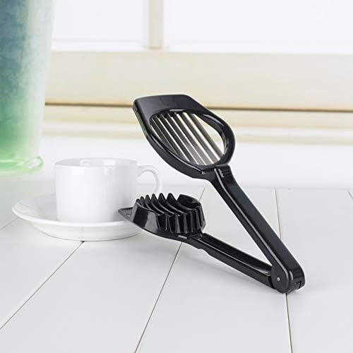 Egg Slicer, Boiled Egg Cutter, Multifunctional Handheld Kiwi Banana Strawberry Fruit Slicer, Stainless Steel Wire with 2 Cutting Faces, Home Kitchen Bar Tool