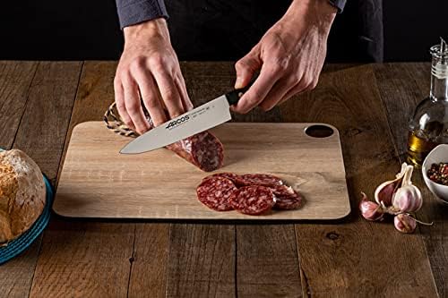Arcos Chef Knife 7 Inch Stainless Steel. Professional Cooking Knife For Cutting Variety of Foods. Ergonomic Polyoxymethylene Handle and 175 mm Blade. Series Universal. Color Black