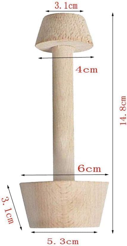 Tart Tamper Pastry Tamper Double Side Wooden Egg Tart Tamper Mold DIY Cake Pastry Pusher for Kitchen Party Baking Tools, Pie, Tart and Quiche Pans(It is 14.8 cm long)