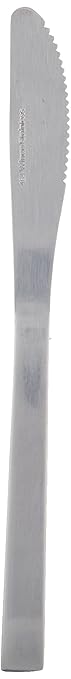 Winco 12-Piece Windsor Heavy Weight Dinner Knife Set, 18-0 Stainless Steel,Silver