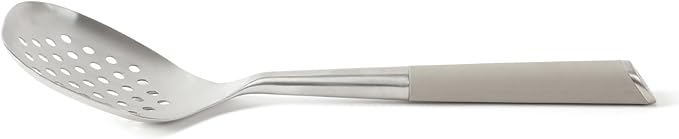 Calphalon Edge Stainless Steel Slotted Spoon/Skimmer - Taupe