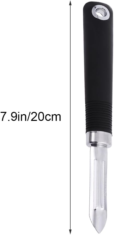Multifunctional Stainless Steel Peeler Tool Non Swivel Design for Fruits Vegetables Kitchen Gadget for Carrots Potatoes Cucumbers Apples and More Space Saving