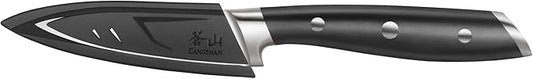 Cangshan ALPS Series 502766 German Steel Forged 3.5-inch Paring Knife with Sheath, Black