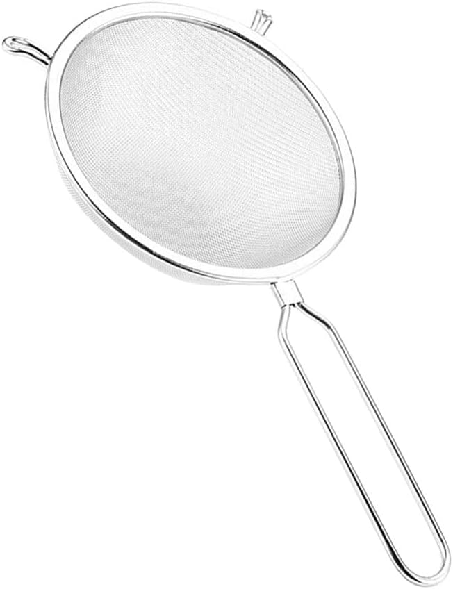 Lurrose Stainless Steel Mesh Strainer Spoon Colander for Oil Water Drainage for Pasta Rice Soup for Kitchen