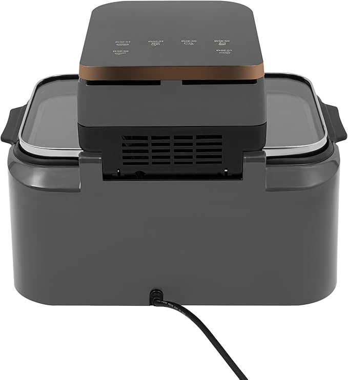 12.68QT Glass Air Fryer, 1700W Large Capacity Non-Toxic Air Fryer Oven with Transparent Window, 6 Presets & Precise Temp Control for Roast, Bake, Fry (Silver Gray)