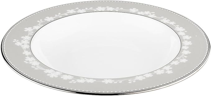 Lenox Bellina Bone China Platinum Banded Pasta Bowl/Rim Soup
