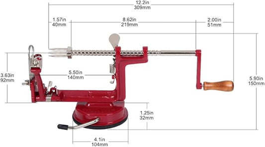 Corer, Slicer, Pie Maker, Stainless Steel Blades, Red VKP1010