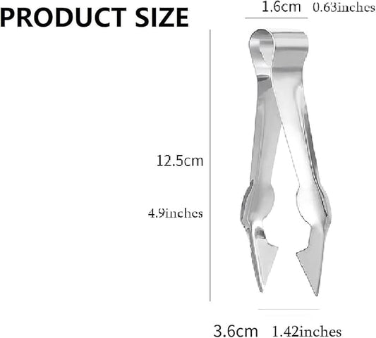 2Pcs Multi-Functional Fruit & Vegetable Stem Remover Clip, Strawberry Huller, Pineapple Eye Remover, Kitchen Gadget, Silver Stainless Steel Handle