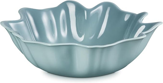 Le Creuset Stoneware Iris Serving Bowl, 15", Sea Salt
