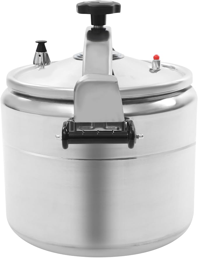 Bokknppo Aluminum Pressure Cooker 70Kpa Pressure Canner Stovetop Pressure Pots Explosion-proof Compound Bottom Cookware with Pressure Limiting Valve for Gas Stove Induction Cooker (30L)
