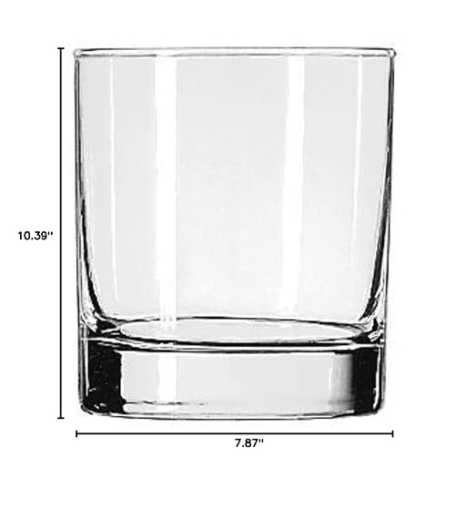 Libbey Glassware 917CD Beverage Finedge Glass, Heavy Base, 11 oz. (Pack of 36)