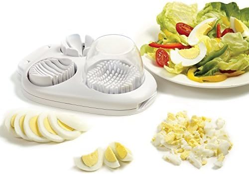 SLHZA 3 In 1 Egg Slicer,Egg Slicer For Hard Boiled Eggs,With Stainless Steel Cutting Wires Multifunction Wedges Slicing Kitchen Accessories Durable Slices