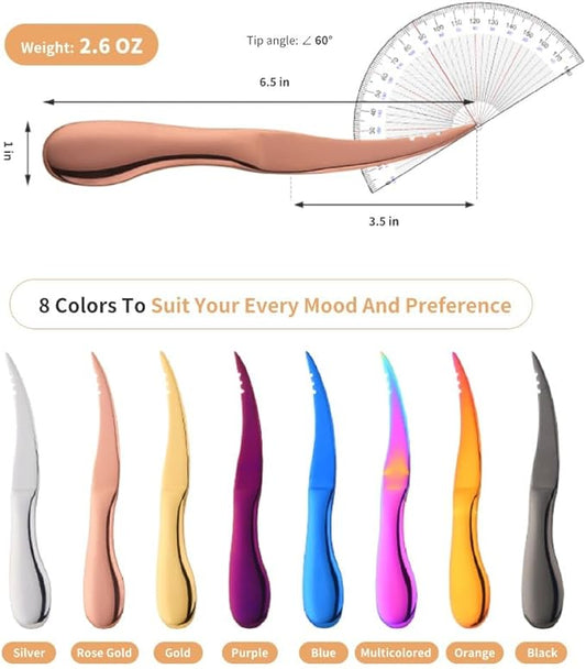 Shrimp Deveiner Tool Multi-Colored Shrimp Peeler and Deveiner Tool Stainless Steel Shrimp Cleaner Seamless Shrimp Peeler Shrimp Deveining tool Knife for Easy Shrimp Deveining (Orange)
