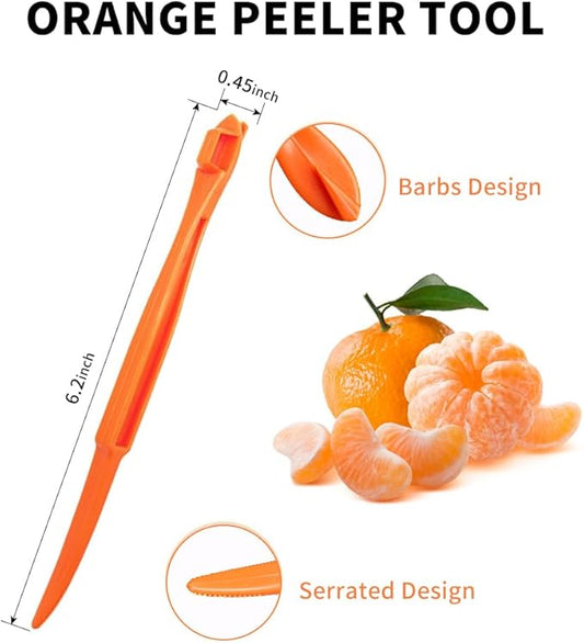 50Pcs Orange Peeler Tool,Citrus Peeler, Plastic Fruit Cutter,Lemon Citrus Peel Cutter,Kitchen Accessories,Kitchen Gadgets