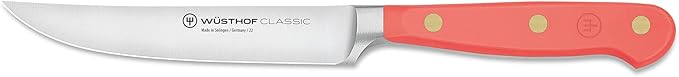 WÜSTHOF Classic Coral Peach 4 Piece Steak Knife Set