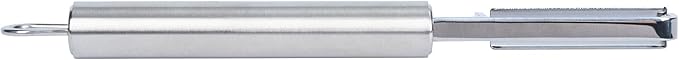 Restaurantware-German Standard 7.4 Inch Vegetable Peeler, 1 Dishwashable Hand Peeler - Serrated Blade, Ergonomic Handle, Stainless Steel, For Zucchini, Carrot, Or, More
