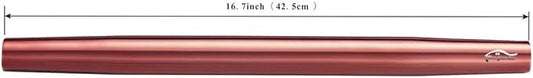 Berglander Rose Gold Rolling Pin, 16.7 Inches Stainless Steel Matte Finish With Rose Gold Titanium Plating Copper Rolling Pin For Baking, Pizza, Dough, Pie, Cookie, Gift Ideas For Bakers.