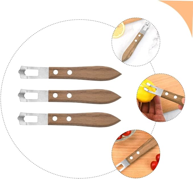 3Pcs Portable Stainless Steel Lemon Zester Multi Function Graters for Cheese Fruits Convenient Kitchen Tool for Home Restaurant Use