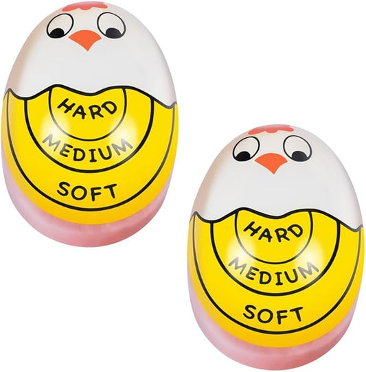 Egg Boiling Timer 2-Pack – Color-Changing in-Water Indicator for Soft, Medium & Hard Eggs