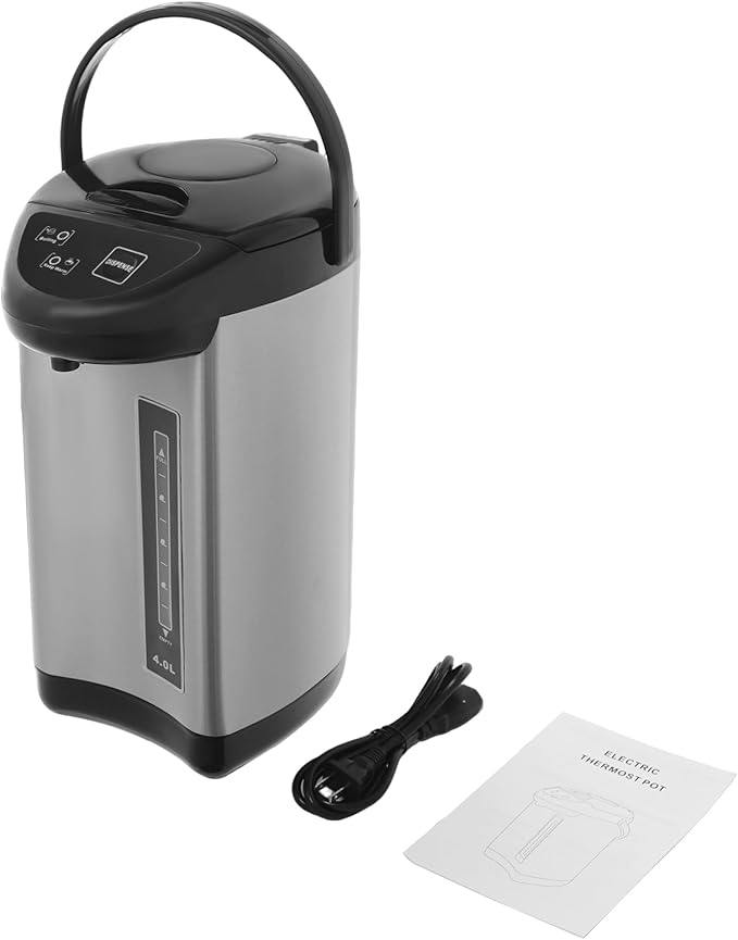 Electric Hot Water Pot Urn, Water Boiler & Warmer 4 Liter, Hot Water Dispenser with 3 Water Dispensing Modes, 750W Hot Water Kettle Instant Heating for Coffee & Tea (black)