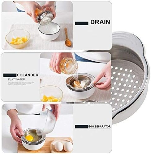 Stainless Steel Food Can Strainer Sieve Tuna Press Lid Oil Drainer Remover, Unique No-Mess Dishwasher Safe Design