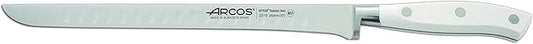 Arcos Forged 3 pieces - Nitrum Stainless Steel and mm blade.Professional Kitchen Knife for Cooking. 755 gr. Ergonomic Polyoxymethylene POM Handle. Series Riviera Blanc. Color White