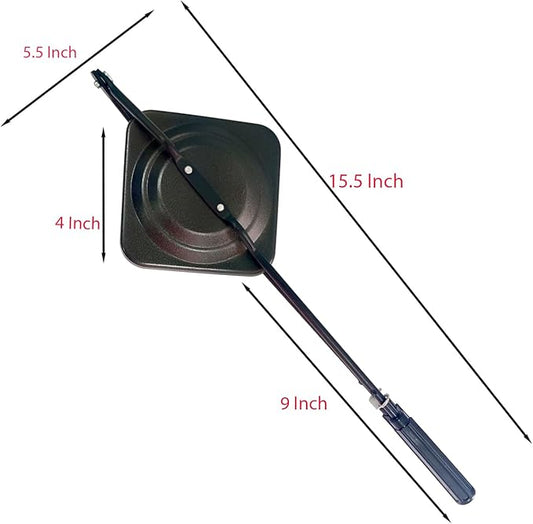 Gas Sandwich Maker Nonstick Toaster Panini Press Cookware Hand Toaster Sandwich Maker 1 Piece (Black)
