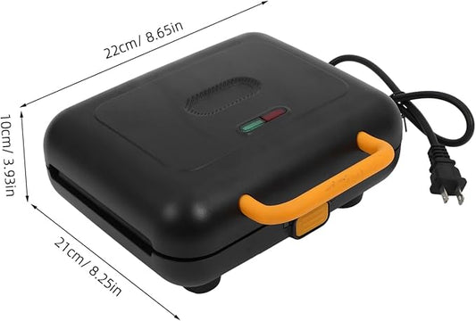 1set Multi-functional Waffle Maker Compact Household Kitchen Sandwich Toaster Non-stick Plates for Easy Breakfast Suitable for Home and Dorm Use