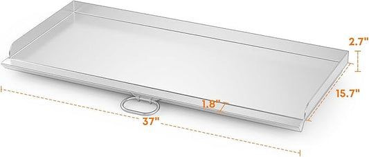 Stanbroil Fry Griddle for Camp Chef Stove, 16 in. x 37 in. Stainless Steel Flat Top Griddle, 3 Burner 16" Cooking Accessories for Camp Chef Tahoe, Expedition 3X, PRO90X
