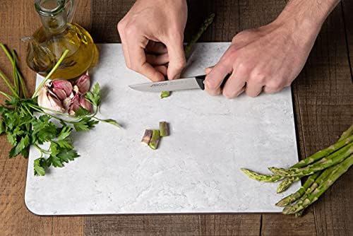 Arcos Vegatable Knife 4 Inch Stainless Steel. Professional Vegetable Knife for Peeling Fruits and Vegetables. Ergonomic Polyoxymethylene Handle and 100 mm Blade. Series Universal. Color Black.