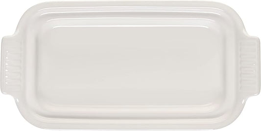 Le Creuset Stoneware Heritage Butter Dish, White