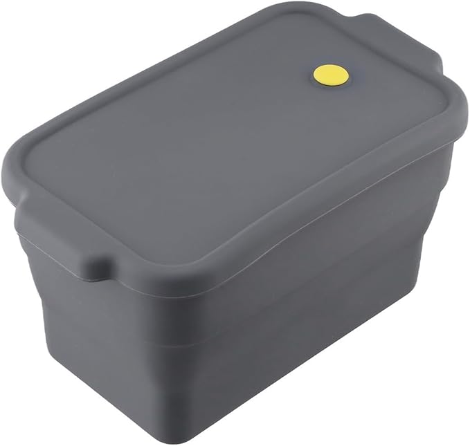Silicone Loaf Pan with Lid, Foldable Baking Pan Non- Bread Tray for Meatloaf and Pound Cake, Oven-Safe Flexible Baking, For Easy Release Grey Loaf Pan