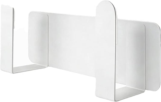 Stainless Steel Wall Mounted Cutting Board Holder Punch-Free Adhesive Multifunctional Kitchen Organizer Pot Lid Storage Rack 7" x 2.3" x 1.8" White