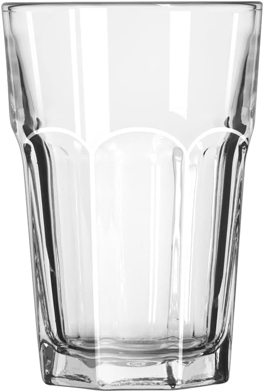 Libbey Gibraltar DuraTuff Juice Glasses, 14-Ounce, Set of 12, Durable Restaurant-Quality Glassware, Dishwasher Safe