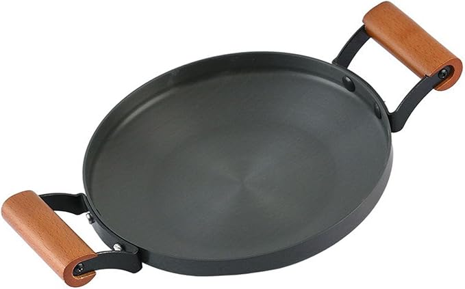 Shallow Casserole, Aluminum Alloy Braiser Multifunction Induction Cooking Fry Pan with Dual Handles Cookwares for Commercial Home Kitchen (26cm)