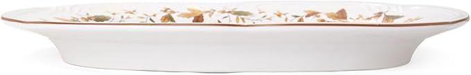 Pfaltzgraff Autumn Berry Oval Platter, 14-3/4-Inch x 11-Inch, White, 5189119