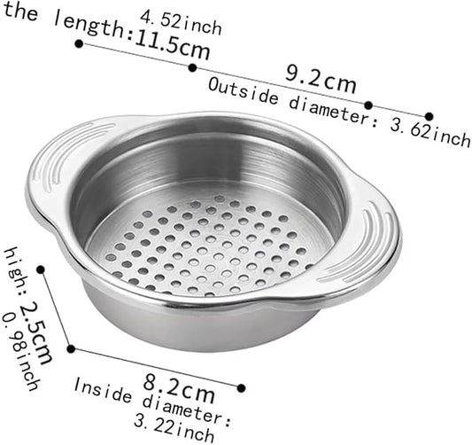 Food Can Strainer Stainless Steel Sieve Tuna Lid Press Canning Colander Oil Drainer Kitchen Tools for Beans Vegetables