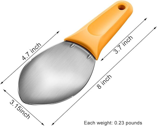 2 Pcs Mango Slicer Cutting Tool, Watermelon Cutter Tool, Mango Splitter Dragon Fruit Prep Tool, Mango Pitter and Peeler with Non-Slip Handle Kitchen Tools for papaya, avocado, Kiwi