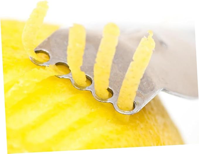Stainless Steel Citrus Zester Tool Fruit Peeling Knife Lemon Slicer Peeler for Home and Bar Easy to Clean and Dishwasher Safe