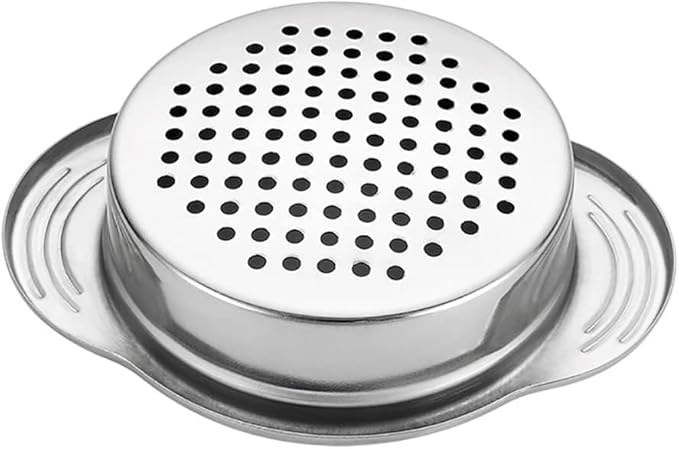 Food Can Strainer Stainless Steel Sieve Tuna Lid Press Canning Colander Oil Drainer Kitchen Tools for Beans Vegetables