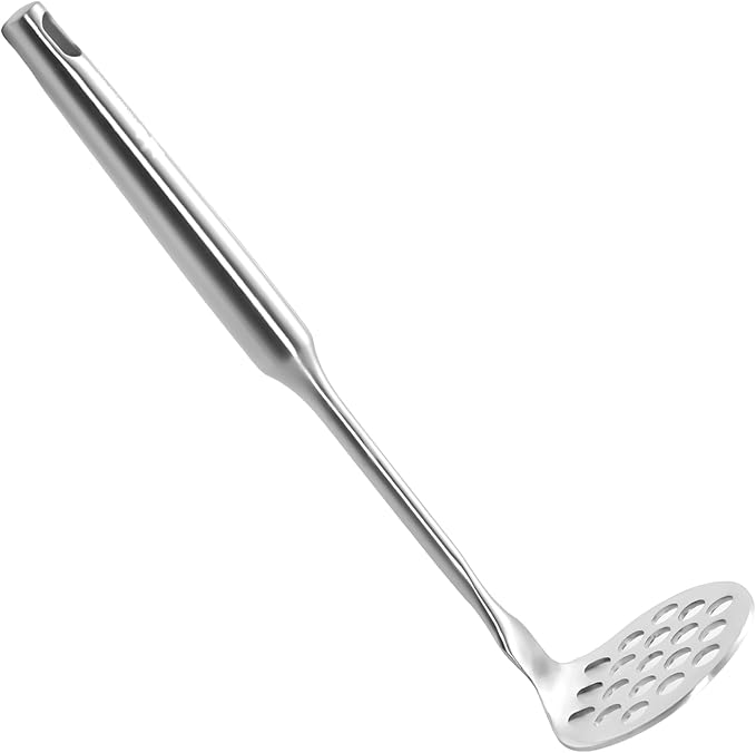 Small Avocado Masher - Stainless Steel Potato Masher,Mashed Potato Masher Kitchen Tool,Heavy Duty,8.7" Mini Bean Smasher for Vegetables & Fruits - Effortless Guacamole Preparation, Christmas gifts