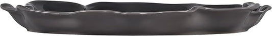 Le Creuset Stoneware Iris Collection Serving Platter, 14", Oyster